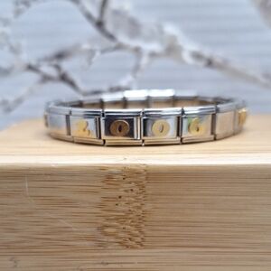 #299 Silver & Goldtone  Bracelet The Links Say 2006 MOSSEY RIVER